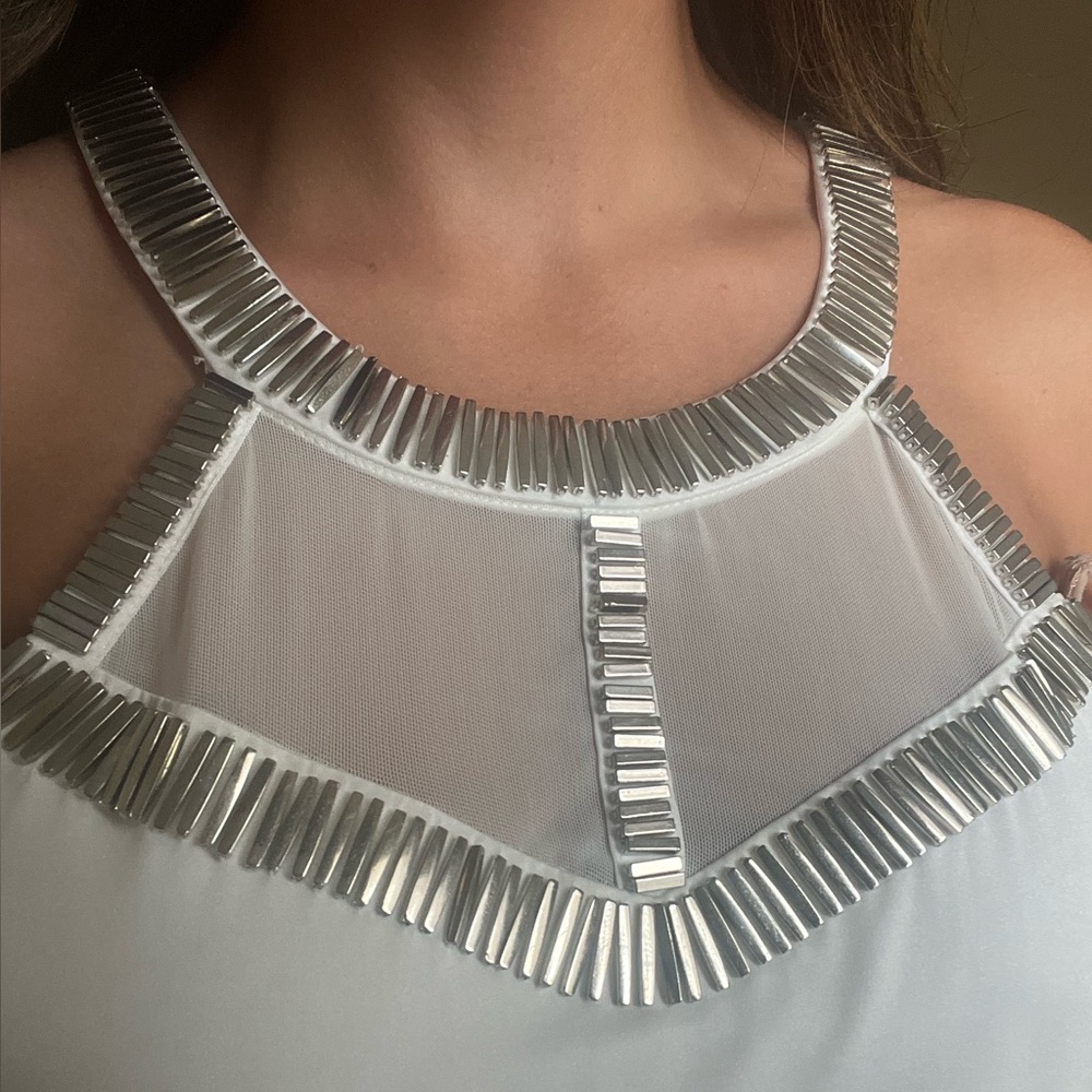 Cache Racerback Tank with Metallic Details - Picture 2 of 5